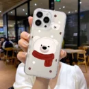 Gourde Aesthetic Cute Casing Bear Cartoon Case for Iphone