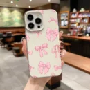 Gourde Aesthetic Cute Casing Flower Bow Pattern Case for Iphone