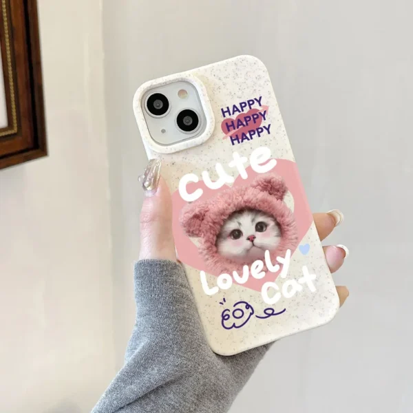 Gourde Aesthetic Cute Casing Lovely Cat Pattern Case for Iphone - Image 4