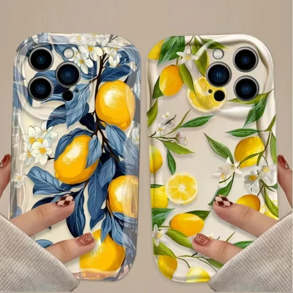 Fresh Lemon Fruit 3D Clear Phone Case For iPhone - Image 3