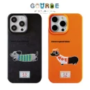 Gourde Aesthetics Cute Casing Dachshund Pattern Case Iphone