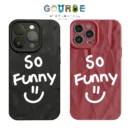 Gourde Cute Aesthetic Casing Smile Bow Pattern Case Iphone