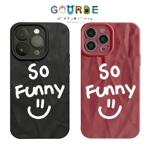 Gourde Cute Aesthetic Casing Smile Bow Pattern Case Iphone
