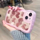 Gourde Cute Aesthetic Casing Pink Love Heart Case for Iphone