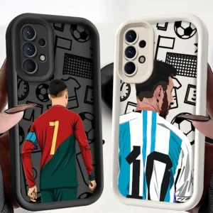 Football Number TPU Soft Phone Case for Samsung Galaxy