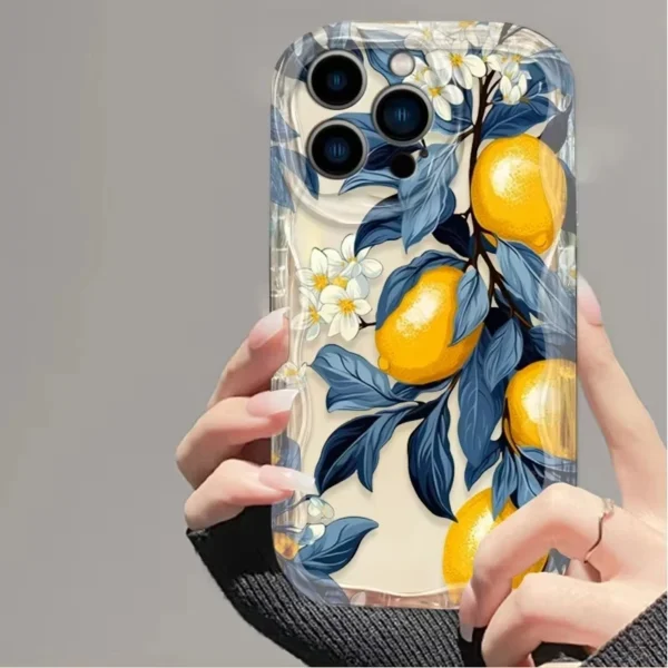 Fresh Lemon Fruit 3D Clear Phone Case For iPhone - Image 6
