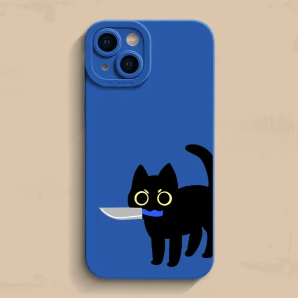 Creative funny Cat Phone Case For iPhone