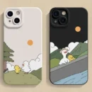 Cartoon Chicken Duck Phone Case For iPhone