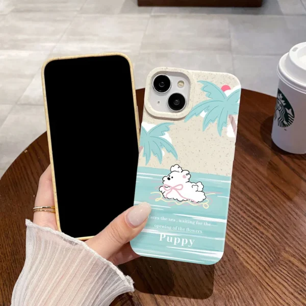Gourde Aesthetic Cute Casing Dog Tree Flower Case for Iphone - Image 4