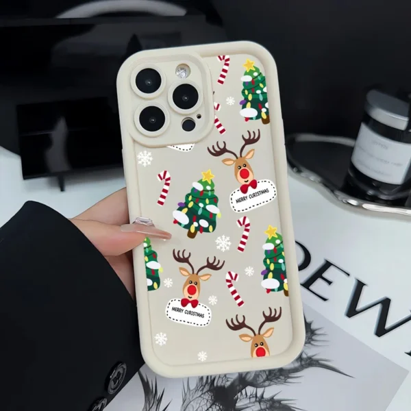 Gourde Aesthetic Merry Christmas Soft Silicone Case iPhone - Image 3