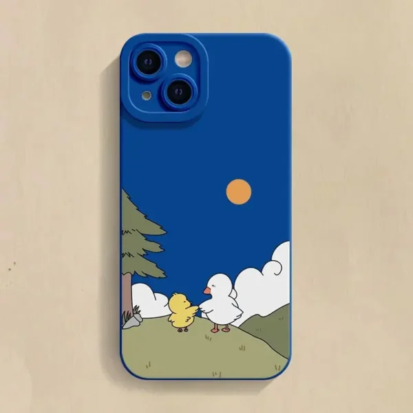 Cartoon Chicken Duck Phone Case For iPhone - Image 4