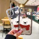 Gourde Aesthetic Cute Casing Bear Cartoon Case for Iphone