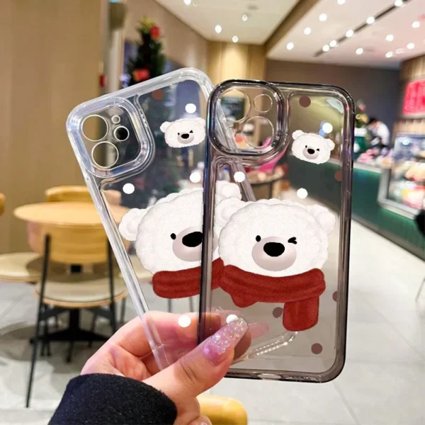 Gourde Aesthetic Cute Casing Bear Cartoon Case for Iphone - Image 5