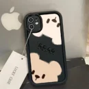 Cartoon liquid silicone Bear Cute Phone Case For iPhone