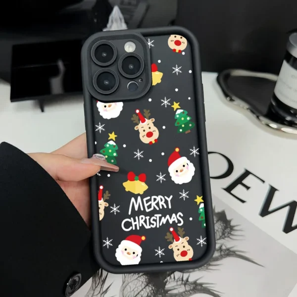 Gourde Aesthetic Merry Christmas Soft Silicone Case iPhone - Image 2