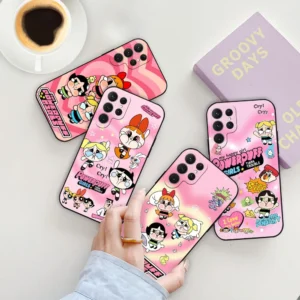 Cartoon The P-Powerpuff Girls Phone Case For Samsung Galaxy