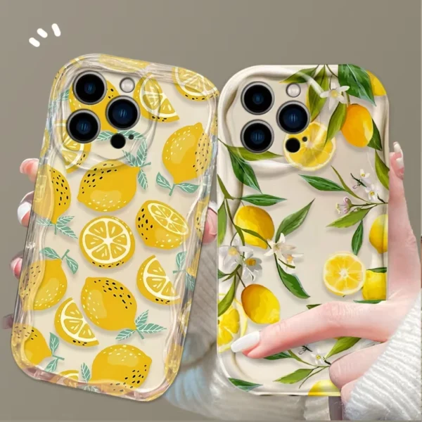 Fresh Lemon Fruit 3D Clear Phone Case For iPhone