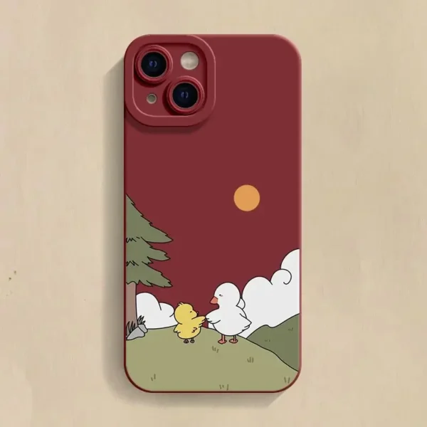 Cartoon Chicken Duck Phone Case For iPhone - Image 6