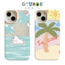 Gourde Aesthetic Cute Casing Dog Tree Flower Case for Iphone