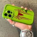 Cool Spider man logo Plain Multistep Soft Silicone Case For iPhone