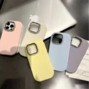 Luxury Plating Camera Cute Oval Soft Silicone Case For iPhone