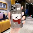 Gourde Aesthetic Cute Casing Bear Cartoon Case for Iphone