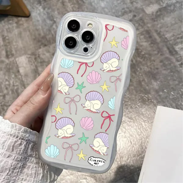 Gourde Cute Aesthetic Shell Girl Rabbit Case Iphone - Image 5
