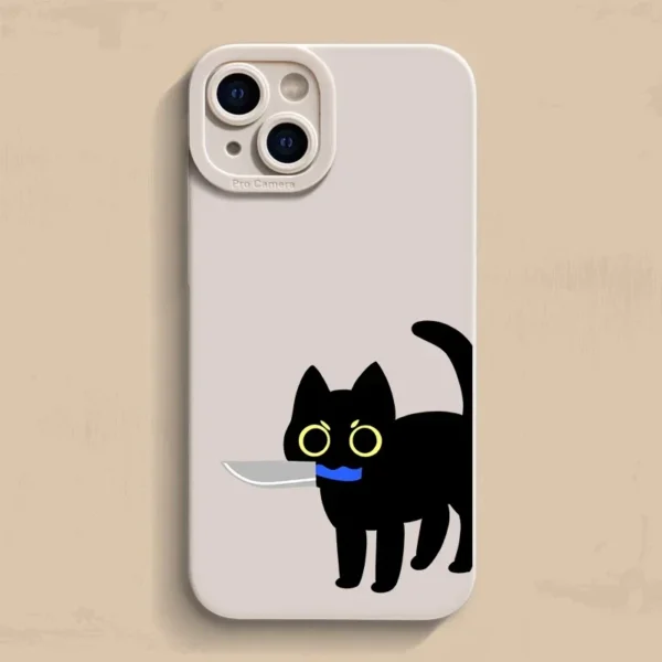 Creative funny Cat Phone Case For iPhone - Image 2