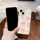 Gourde Aesthetic Cute Casing Flower Bow Pattern Case for Iphone