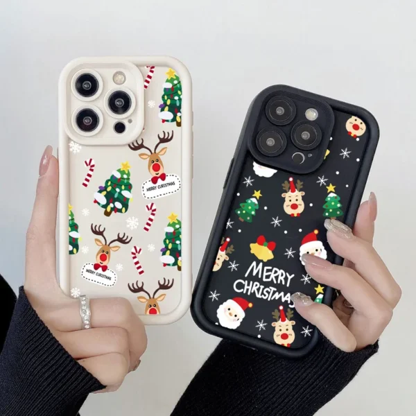 Gourde Aesthetic Merry Christmas Soft Silicone Case iPhone - Image 4