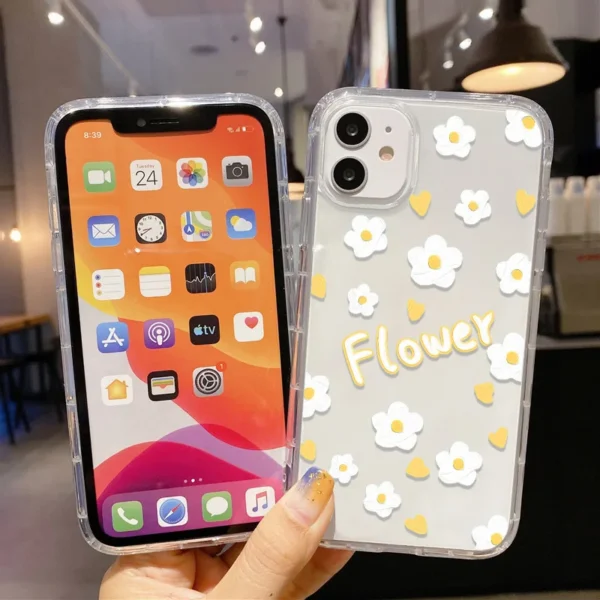 Cute Graffiti Florals Case For iPhone - Image 5