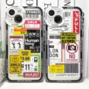 Mix Labels Collage Stickers Aesthetic Case iPhone