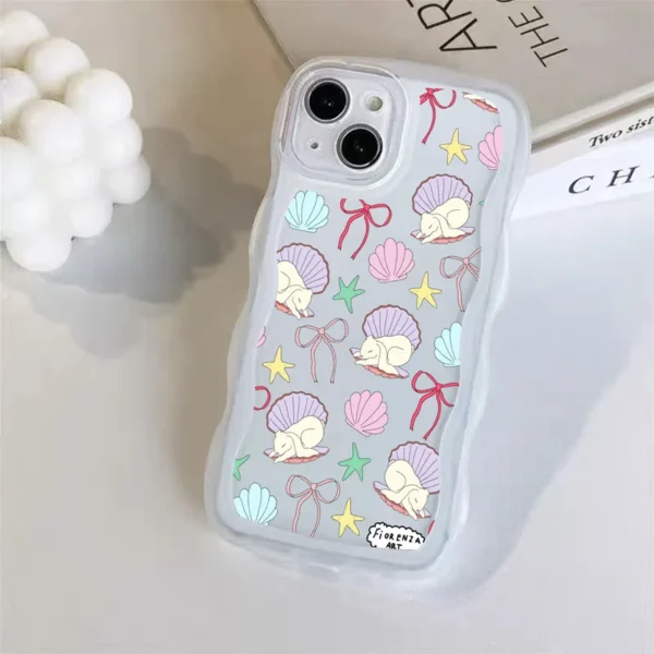 Gourde Cute Aesthetic Shell Girl Rabbit Case Iphone - Image 3