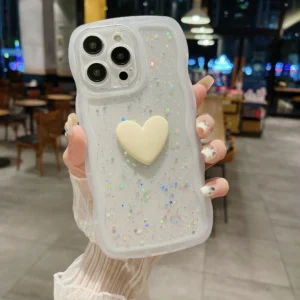 Heart-shaped Shockproof Silicone Cover Case For iPhone