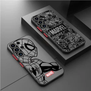 Silicone Marvel Spiderman Ironman Case for Samsung Galaxy