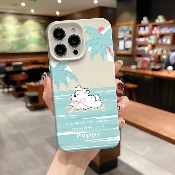 Gourde Aesthetic Cute Casing Dog Tree Flower Case for Iphone - Image 2