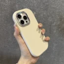 Luxury Plating Camera Cute Oval Soft Silicone Case For iPhone