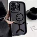 Cartoon Matchman Silicone Phone Case For iPhone
