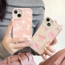 Gourde Aesthetic Cute Casing Flower Bow Pattern Case for Iphone
