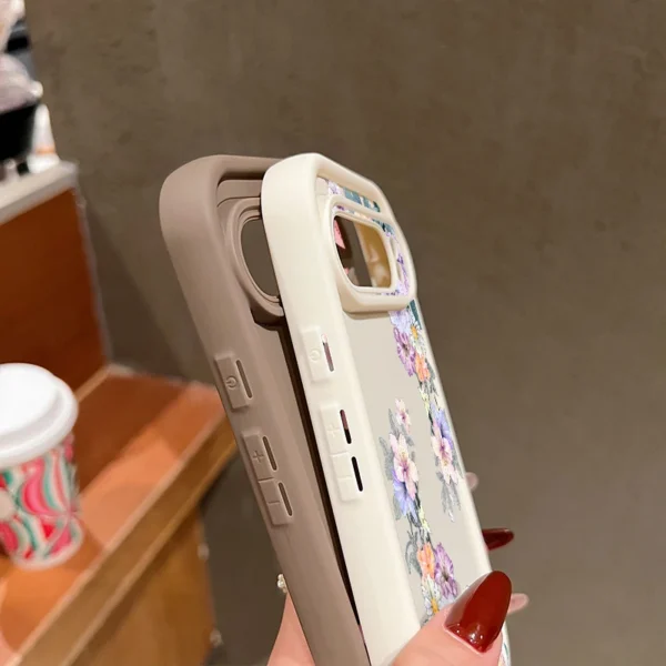 Shockproof Flowers Pattern Case For Google Pixel - Image 4