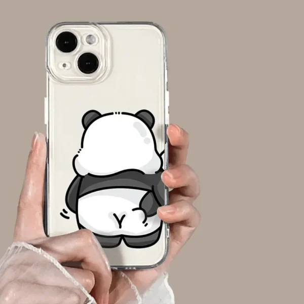 Funny Bear Bunny Couple Phone Case for IPhone - Image 5